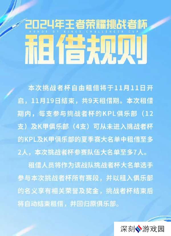 挑杯租借今天正式开始，名单如下，你看好哪些组合？